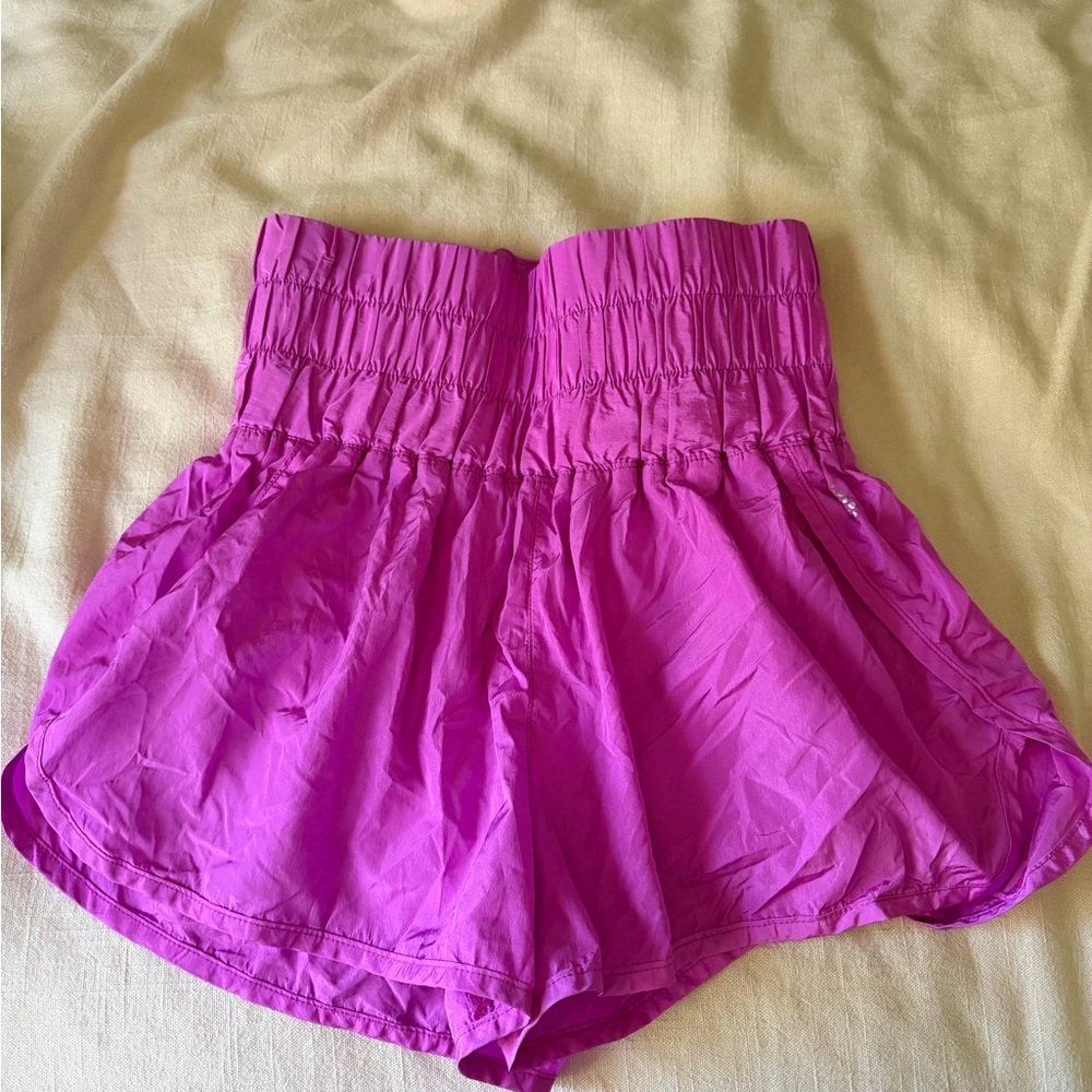 Free People Pink High-Waisted Shorts